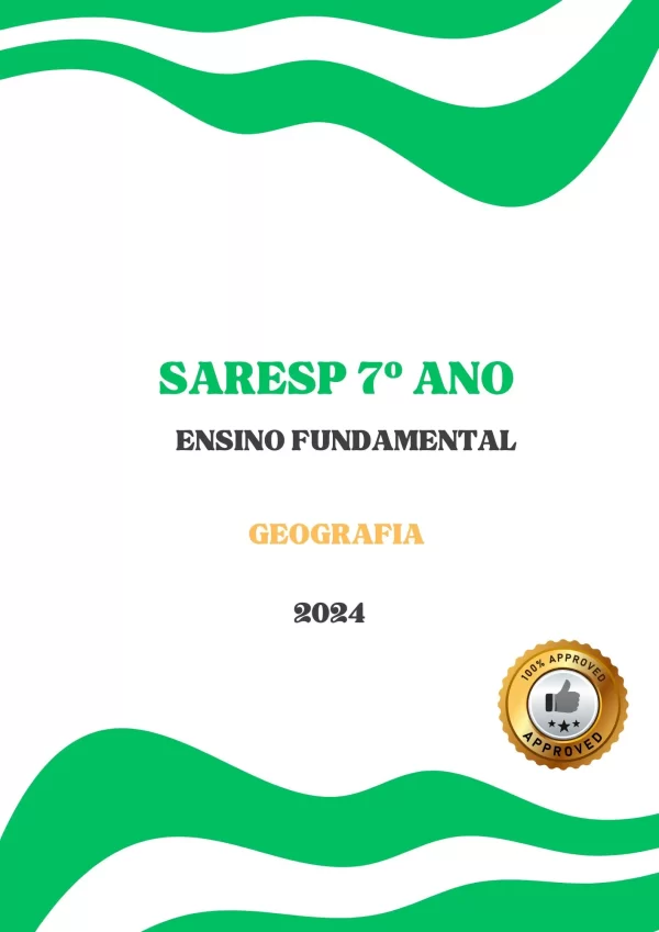 4 Simulados para o Sarep 2024 - Geografia 7º Ano